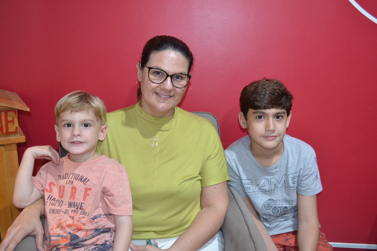 Davi, Fl&aacute;via e Felipe Gasparo Felipe